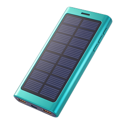 Solar Power Bank Icon - Portable Charger 3D
