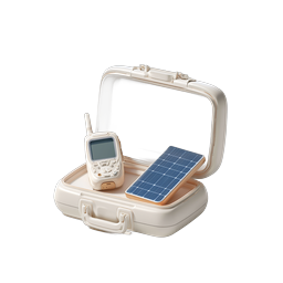 Solar Power Emergency Kit Icon - Portable Tech