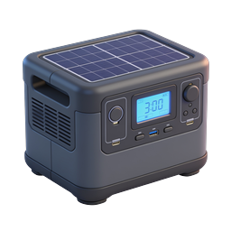 Portable Solar Power Station Icon | Renewable Energy