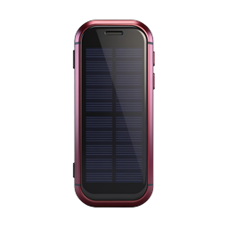 Solar Powered Phone Icon - Renewable Energy Mobile Tech