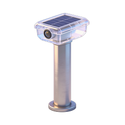 Solar-Powered Security Camera Icon | Eco Surveillance Tech
