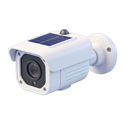 Solar Security Camera Icon - 3D Realistic
