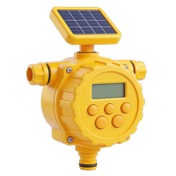 Solar Water Meter Smart Device 3D Icon