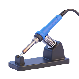 Icona saldatore - Strumento elettronico professionale 3D
