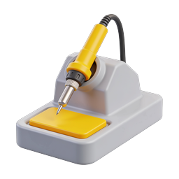 Soldering Station 3D Icon | Electronics Tool