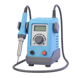 Soldering Station Icon - 3D Electronics Repair Tool