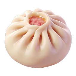 Realistic Soup Dumpling Baozi 3D Food Icon