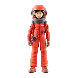 Vibrant Astronaut Icon for Tech and Education