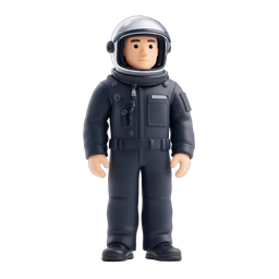 Stylized Astronaut Icon for Space Exploration Projects