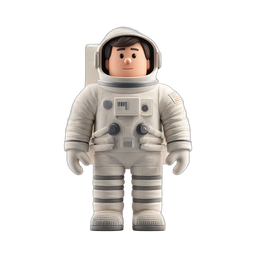 Astronaut Icon - Playful Space Explorer Illustration