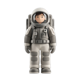 Playful Astronaut Icon for Space Exploration