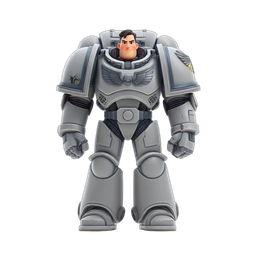 Cartoon Space Warrior Icon for Gaming Projects