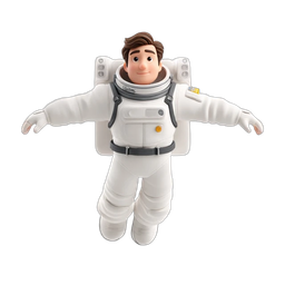 Whimsical Astronaut Icon for Educational Use