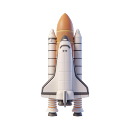 Stylized Space Launch Rocket Icon for Technology Projects