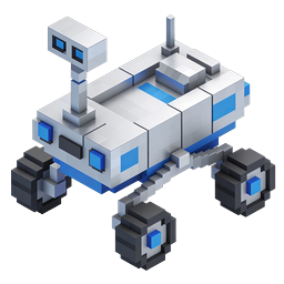 Biểu tượng robot thám hiểm không gian Isometric