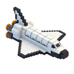 Creative Space Shuttle Icon for Technology Projects