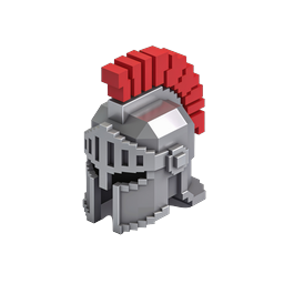 Spartan Warrior Helmet 3D Icon | Roman Centurion