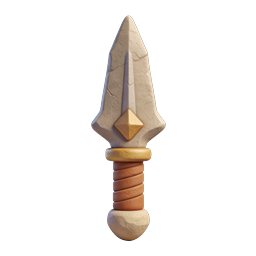 Stylized Spear Icon for Gaming and Adventure Projects