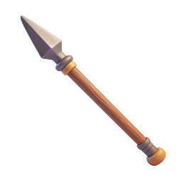 3D-Speer-Waffen-Icon für Spiele & Fantasy-Apps