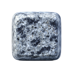 Speckled Blue 3D Cube Icon - Realistic Texture Design