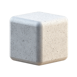 Icono de cubo 3D de piedra moteada - Diseño texturizado realista