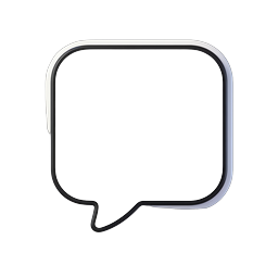 3D Speech Bubble Icon - Chat & Message UI Element
