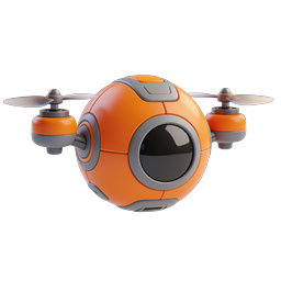 Spherical Drone Quadcopter Icon | Aerial Technology