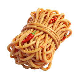 Spicy Noodle Icon - Delicious Pasta Illustration