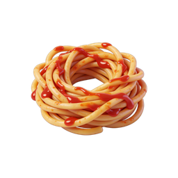 Delicious Spaghetti Icon with Tomato Sauce