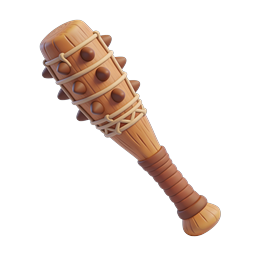 Spiked Club Icon for Gaming and Adventure Themes