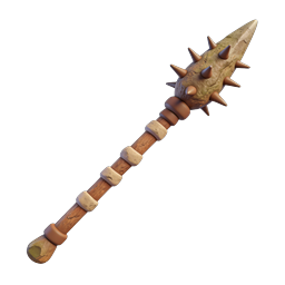 Stachelkeulen-Icon - Primitive mittelalterliche Waffe 3D-Render