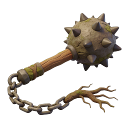 Stachelkeule-Flegel-Waffe 3D-Spiele-Icon