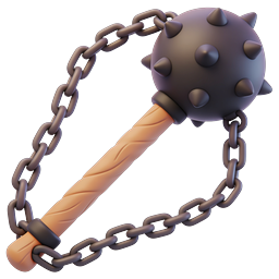 Stachel-Mittelalterlicher-Streitkolben-Waffen 3D-Icon