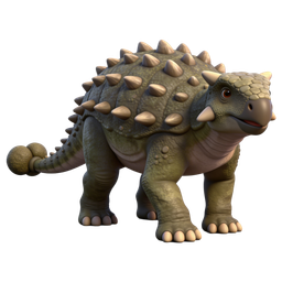 Spiky Dinosaur Icon for Kids and Education