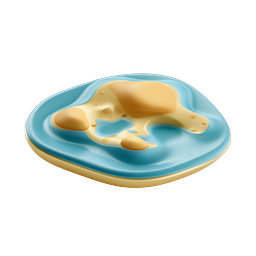Spilled Water Clay 3D Icon Design