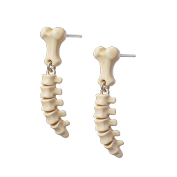 Anatomical Spine Vertebrae Drop Earrings | Bone Jewelry