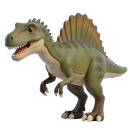 Spinosaurus Icon - Vibrant Dinosaur Design for Kids