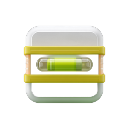 Spirit Level Icon - 3D Bubble Level Tool