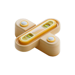 Spirit Level Icon - 3D Bubble Level Tool