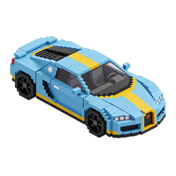 Colorful Lego Car Icon for Transport Themes