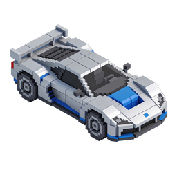 Pixelated Race Car Icon for Digital Uses