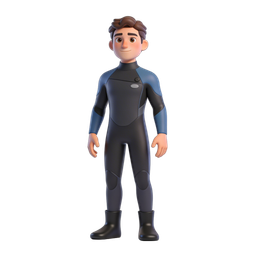 Diver Character Icon for Aquatic Themes