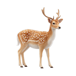 Spotted Fawn Deer Icon - Realistic Wildlife Illustration