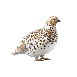Spotted Quail Bird Realistic 3D Icon | Wildlife Nature