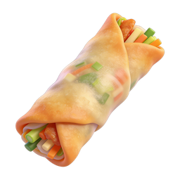 Vibrant Spring Roll Icon for Food Designs