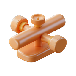 Sprinkler Valve 3D Icon | Irrigation Control Component