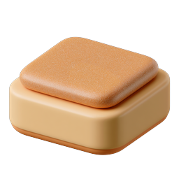 Square Dessert Snack 3D Icon | Food Icon Collection
