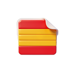 Stack of Books 3D Clay Sticker Icon