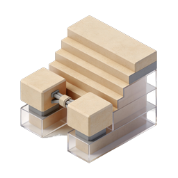 Stacked Wooden Blocks 3D Isometric Icon Design