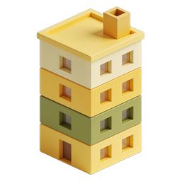 Icône de jouet blocs de construction colorés - 3D Isometric